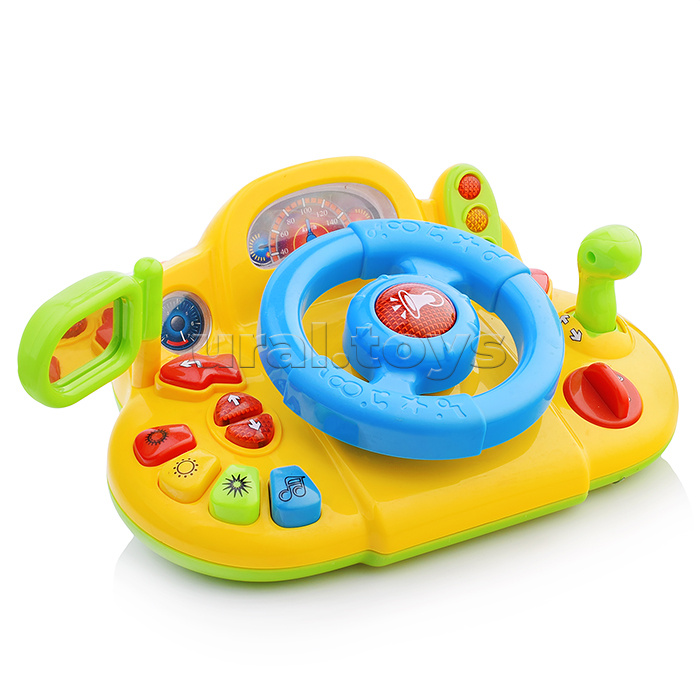 Руль "Я тоже рулю" на батарейках, в коробке