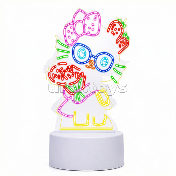 Набор для творчества  "Доска для рисования-светильник Кошечка" в коробке