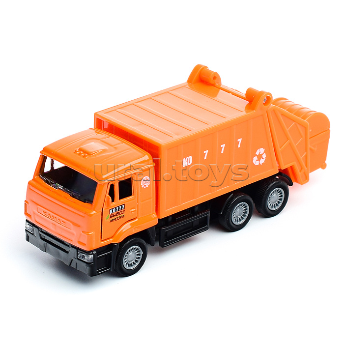 Машина металл KAMAZ Мусоровоз, 12 см, двери, подвижные детали, инерц. Машина металл KAMAZ Мусоровоз, 12 см, двери, подвижные детали, инерц.