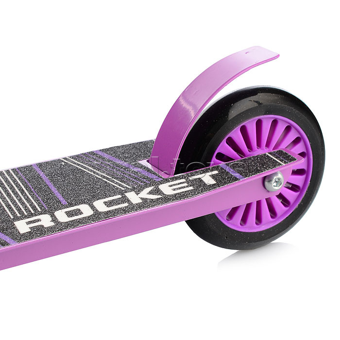 Самокат трюковый ROCKET,колеса PU/пластик 100 мм,ABEC 7, сиреневый