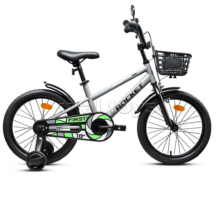 Велосипед 18" Rocket First, цвет серый