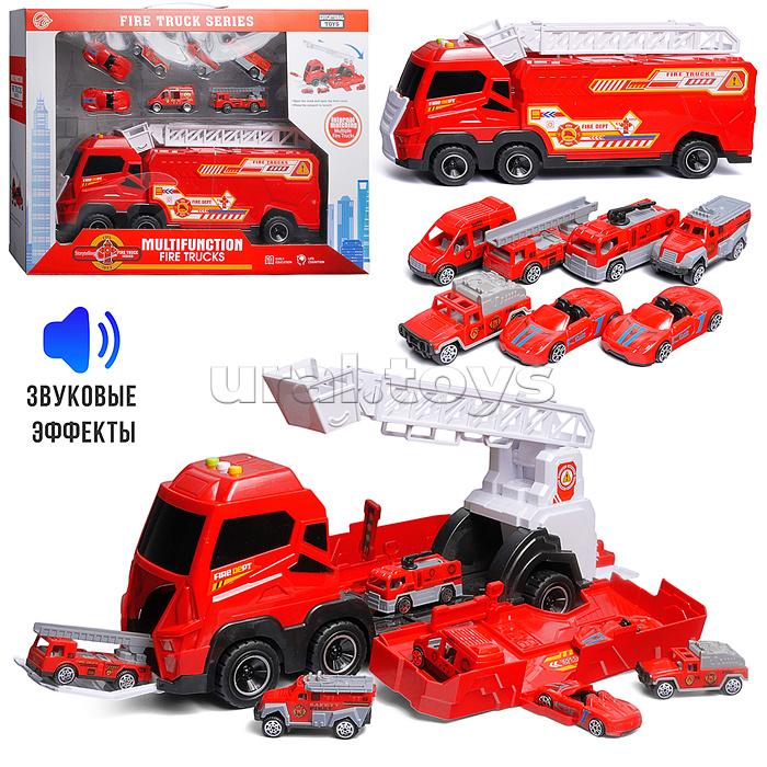 Машина "Пожарная команда" в коробке
