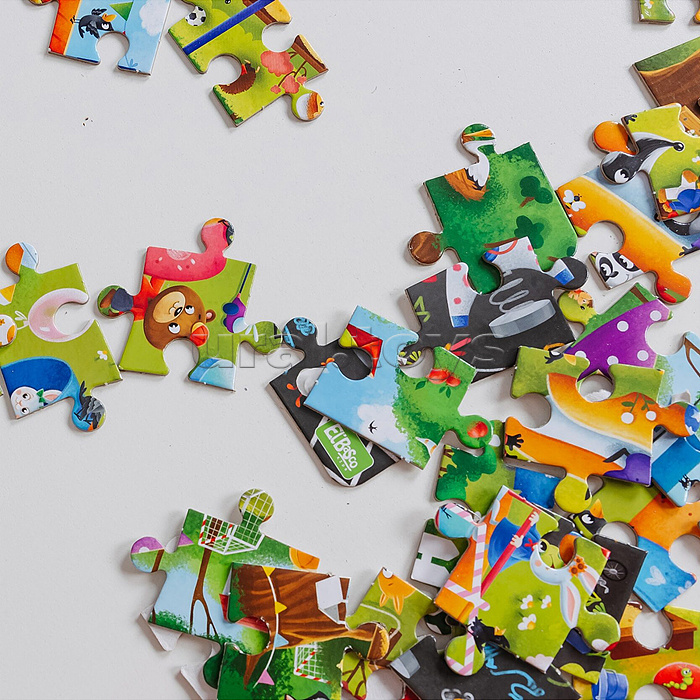 Пазл 80 "Детская площадка" Виммельбух