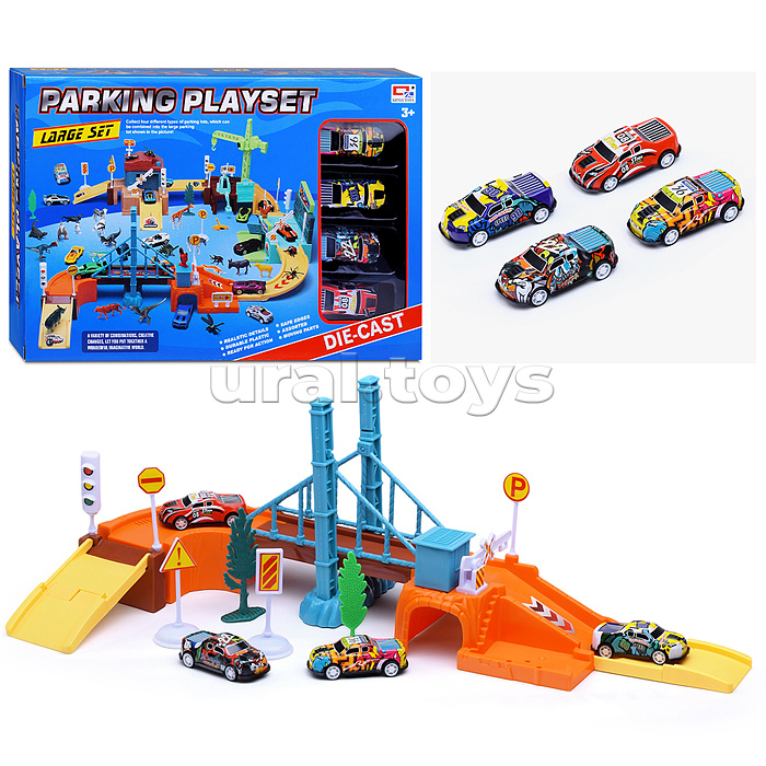 Парковка "Parking playset-3" в коробке