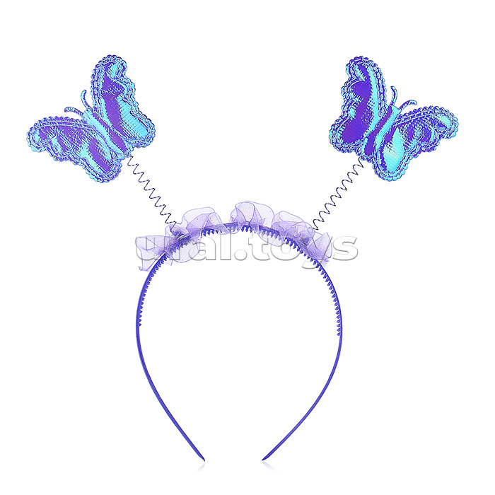 Крылья карнавальные "Бабочка" (ободок, крылья, палочка) в пакете