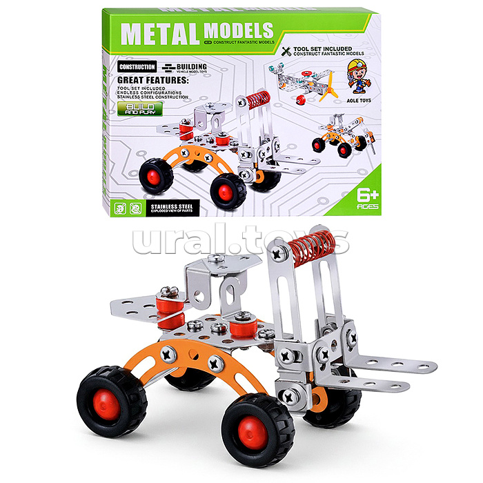 Конструктор "Погрузчик" (69 дет.) в коробке