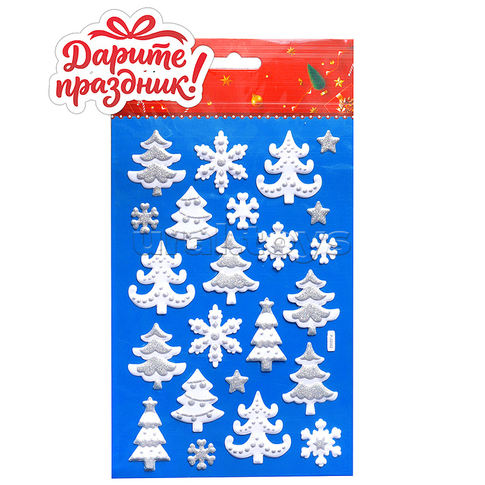 Наклейки для декора "Зимняя сказка" 26*15 см.