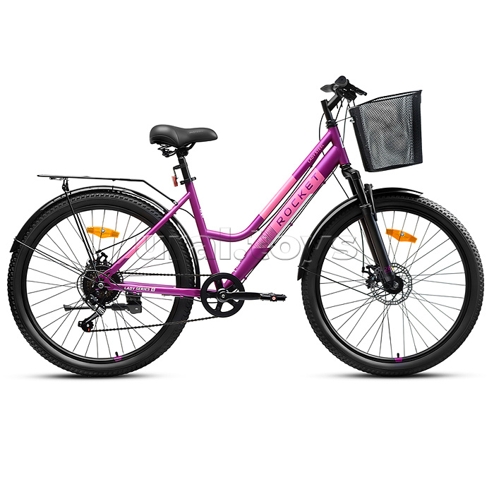 Велосипед 26" Rocket lady Steel 26, цвет лиловый, размер 17"
