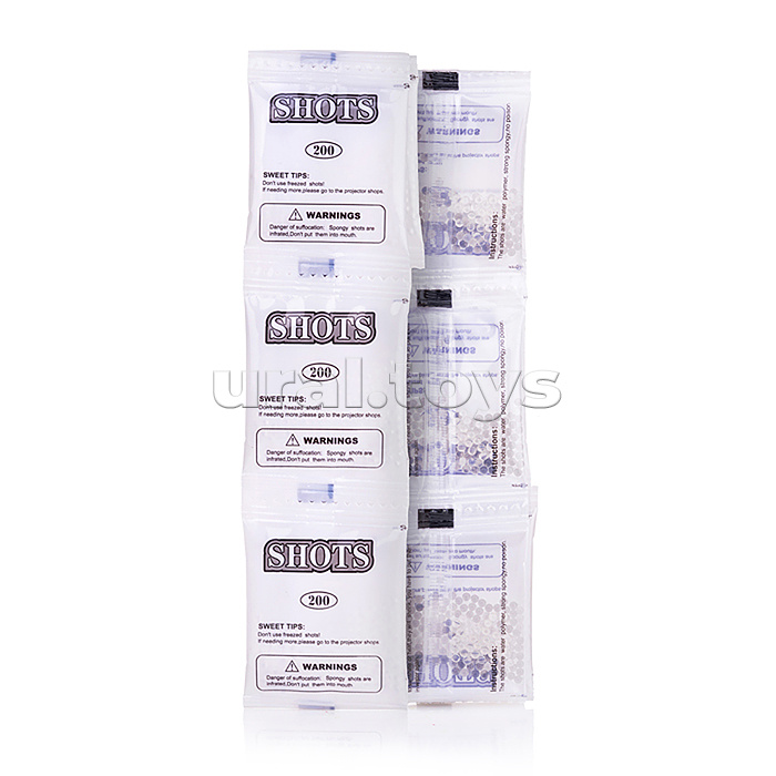 Водяные пули (оранжевые) в пакете