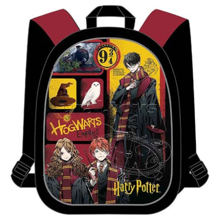 Рюкзак облегченный "Гарри Поттер" с анатомической спинкой, 2 отделения на молнии