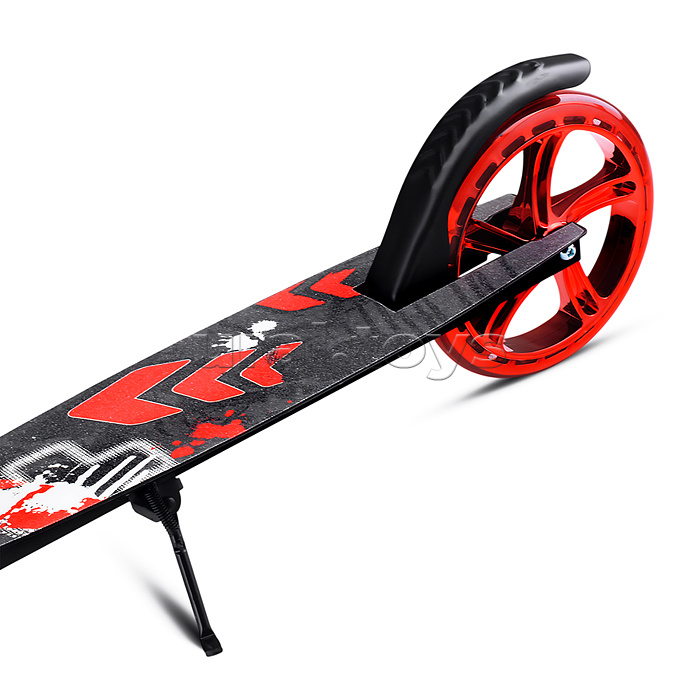 Самокат 2-х кол., красный, d 200 мм., PU, в коробке