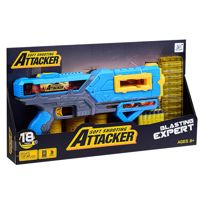 Бластер "Attacker-6" в коробке