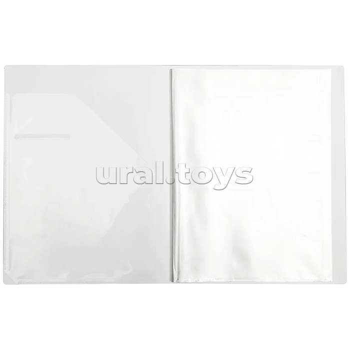 Папка с 020 вкладышами A5 "MooreCafe" A5 (165x220x10 мм) полипропилен 450 мкм, фактура "песок" вкладыши 30 мкм, внутренний карман 160 мкм, индивидуальная упаковка, непрозрачная с дизайном