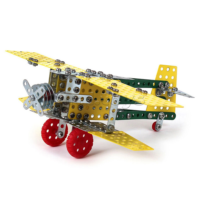 Конструктор металлический "Самолет-Биплан"