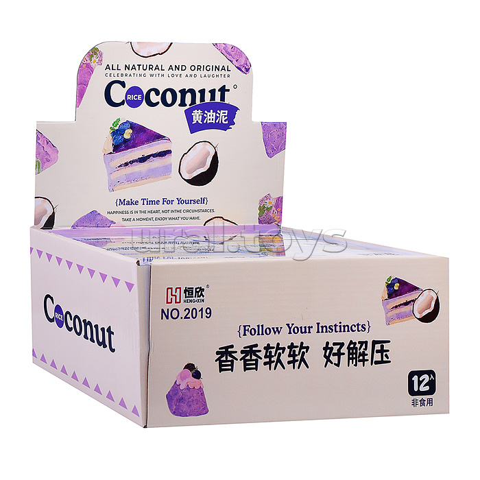 Игрушка-Антистресс "Лизун. Кокосовый торт"