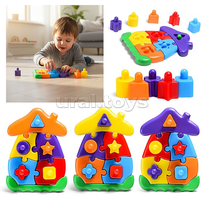 Логическая игрушка "Домик"