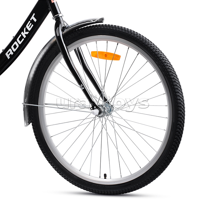 Велосипед 24" Rocket City Fold 24, цвет черный, размер 16"