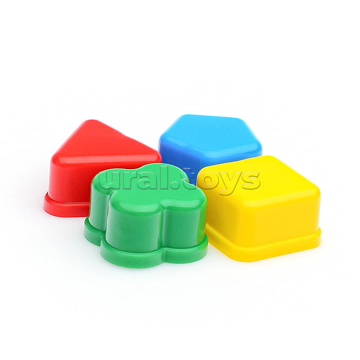 Ведро детское Башня с крышкой и с 4 логическими фигурами Ведро детское Башня с крышкой и с 4 логическими фигурами