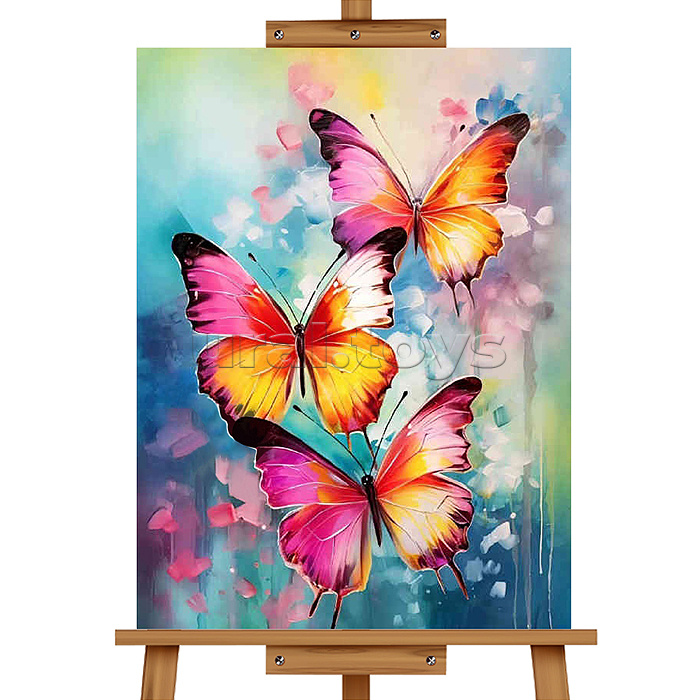 Мозаика алмазная "Яркие бабочки" 30*40см