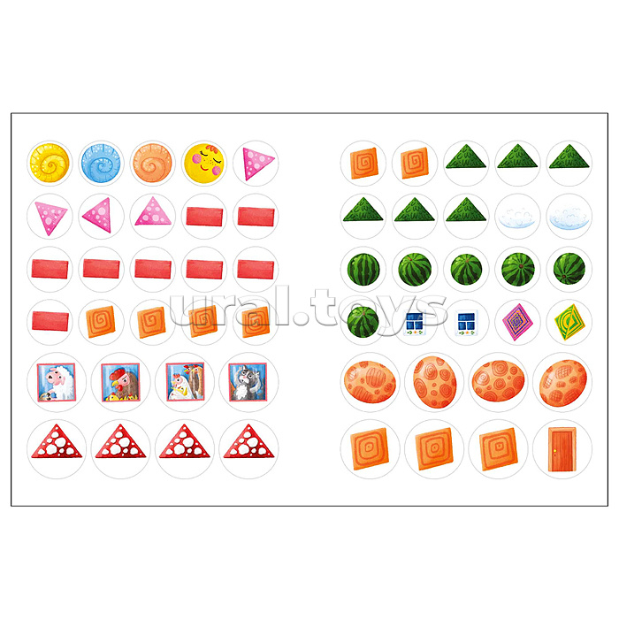 Наклейки для малышей. Формы