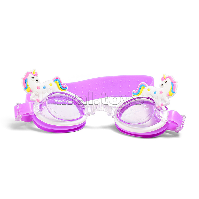 Очки для плавания цветные, в ассортименте, в пакете