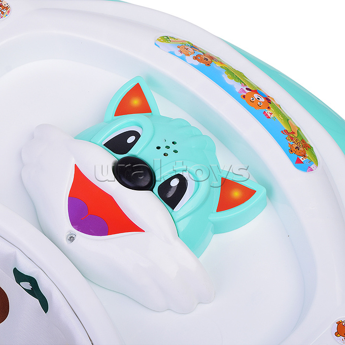 Ходунки "Цветочки" (цвет белый/мятный)