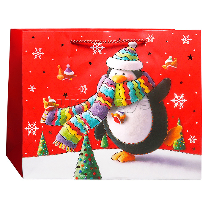 Пакет подарочный "Игрушки" 31*25*12 см.