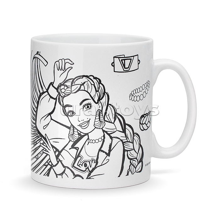 Кружка для росписи "Барби" (краски, кисточка)