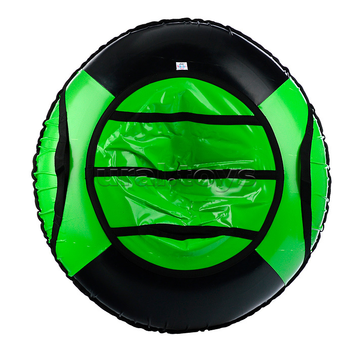 Санки-ватрушка, серия "Спорт", 85см, черно-зеленая