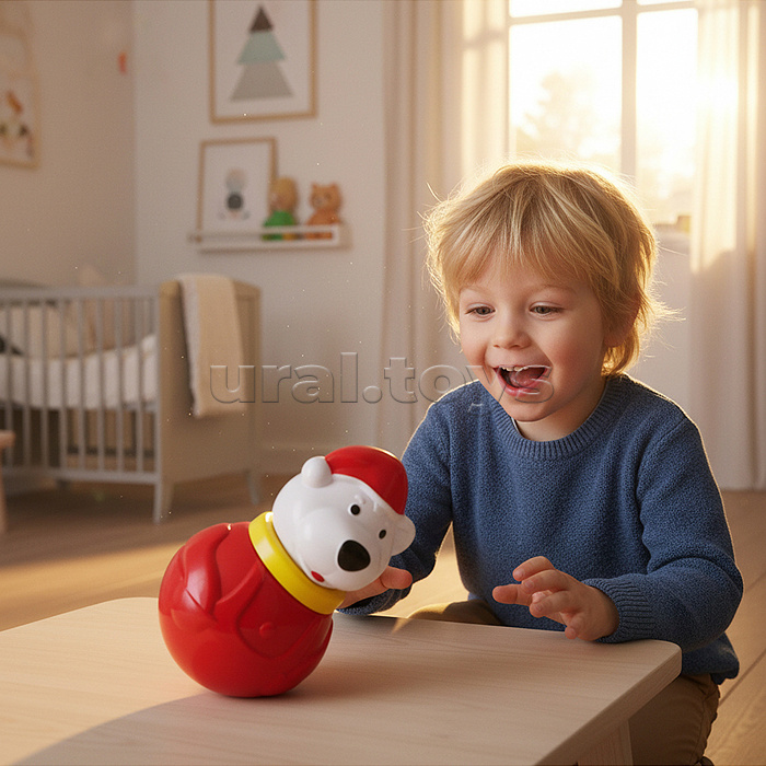 Неваляшка малая "Белый медведь" (п/пакет)