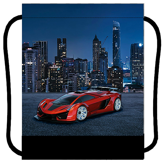 Мешок для обуви Blue car, 420х340 мм, ОПП-пакет