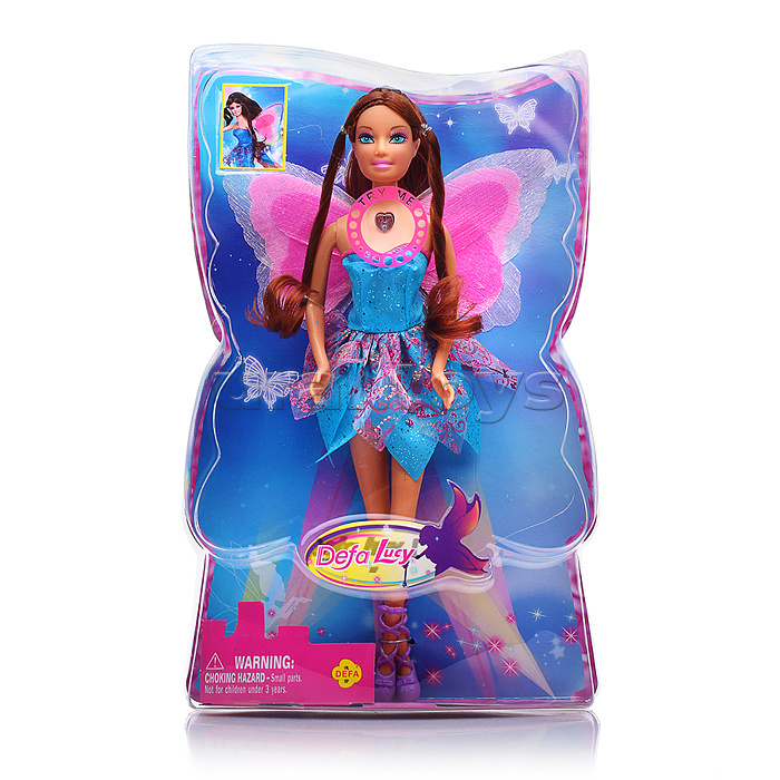 Кукла с крыльями на батарейках, в коробке