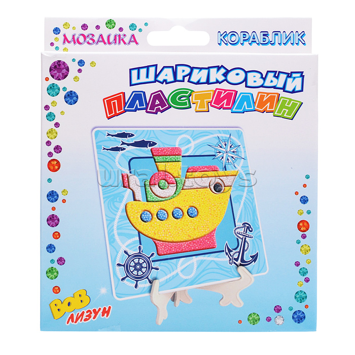 Шариковый пластилин "Мозаика" Кораблик