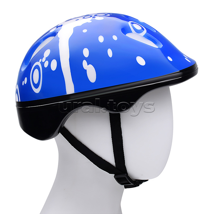 Ролики детские (размер M) с защитой для катания, синий, в коробке