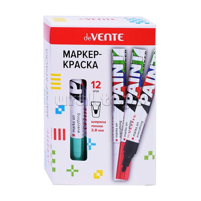 Маркер-краска круглый алюминиевый корпус, с клипом, нитро-основа, пулевидный наконечник, ширина линии 2,8 мм, длина письма 400 м, зеленый Маркер-краска круглый алюминиевый корпус, с клипом, нитро-основа, пулевидный наконечник, ширина линии 2,8 мм, длина письма 400 м, зеленый