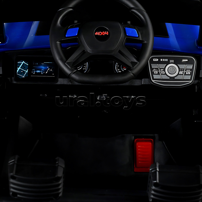 Электромобиль детский "Покоритель гор" (цвет синий)