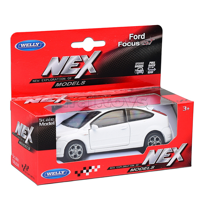 Машинка 1:38 Ford Focus ST, пруж. мех., цвет в асс. Машинка 1:38 Ford Focus ST, пруж. мех., цвет в асс.
