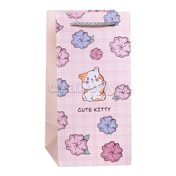 Пакет подарочный "Нежный подарок" 24,5*12*10см.