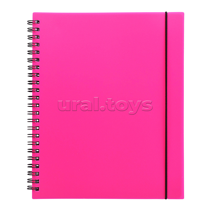 Тетрадь 80л. клетка А5 "Favorite color" цветной пластик на пружине. Бум. офсет 70г/м2.