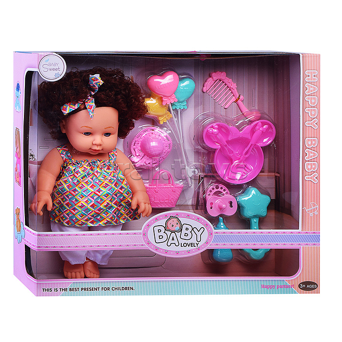 Кукла с акесессуарами "Юная модница" звук, в коробке