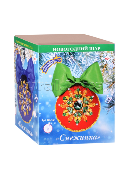 Набор для творчества шар "Снежинка" красная