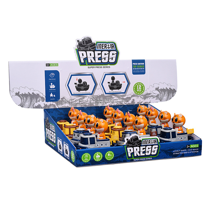 Катер с тигренком, в ассортименте, в коробке