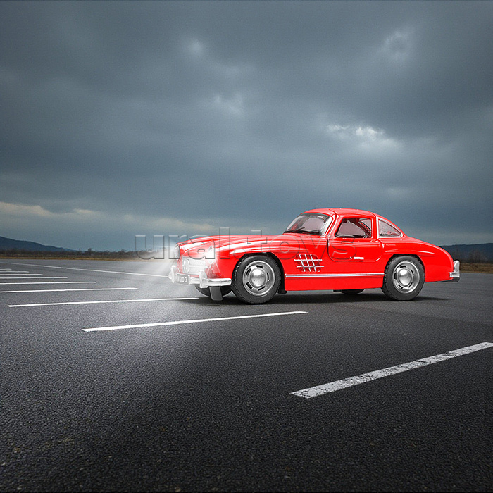 Машина "Ретро спорт" 1:32 в коробке