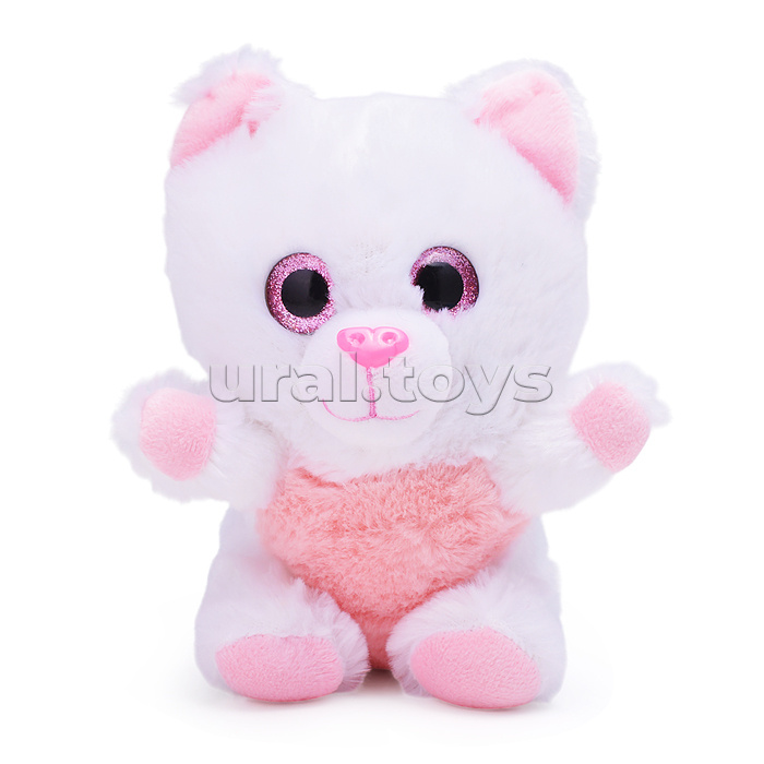 Крошка котенок 15 см., белый