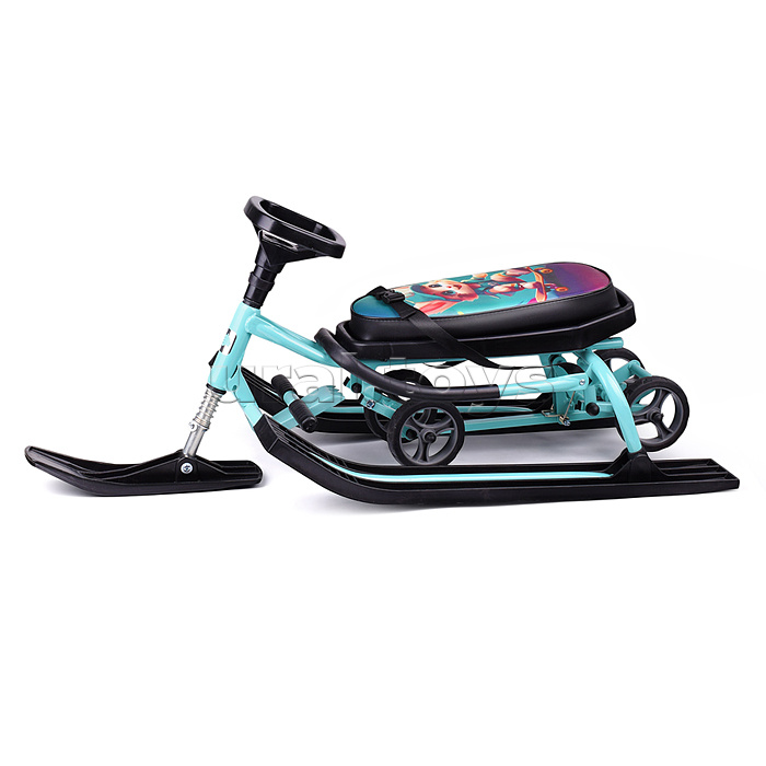 Игрушка Снегокат детский 111 "Mobile" с Т-образным толкателем и колесной базой (Котик)