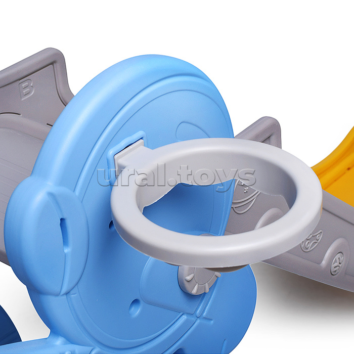 Горка детская "Космонавт" (цвет голубой)