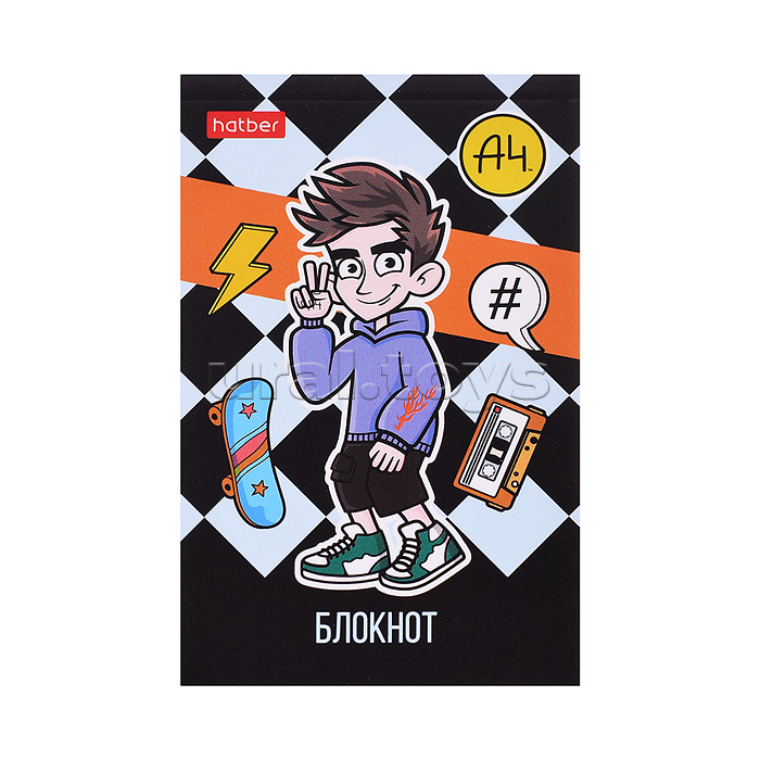 Блокнот А7 48л клетка "Влад А4" в Дисплее  52 шт