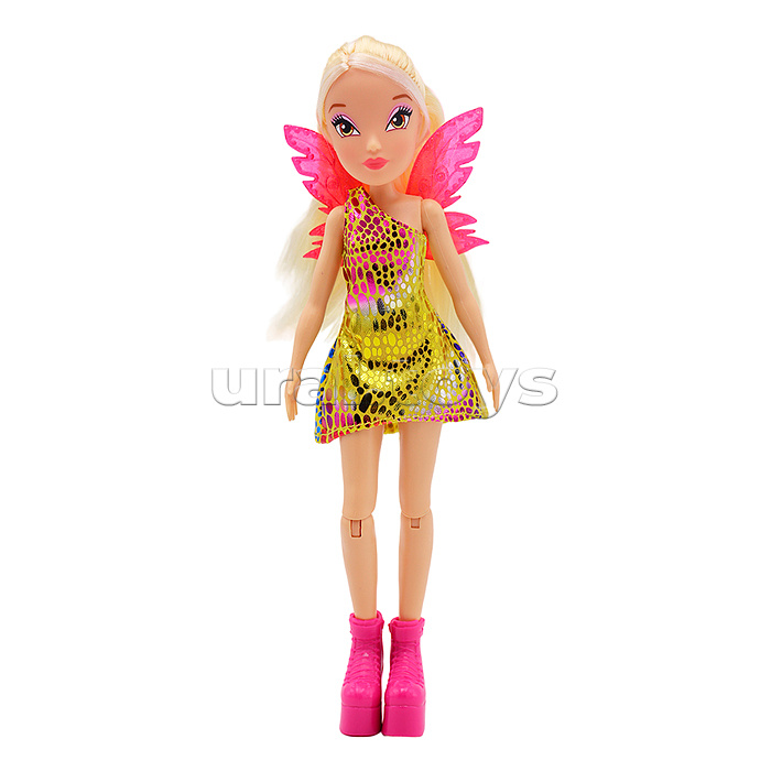 Шарнирная кукла Стелла с крыльями, 24 см