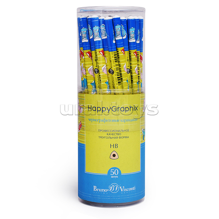 Карандаш чернографитовый "HappyGraphix. Кеды" НВ