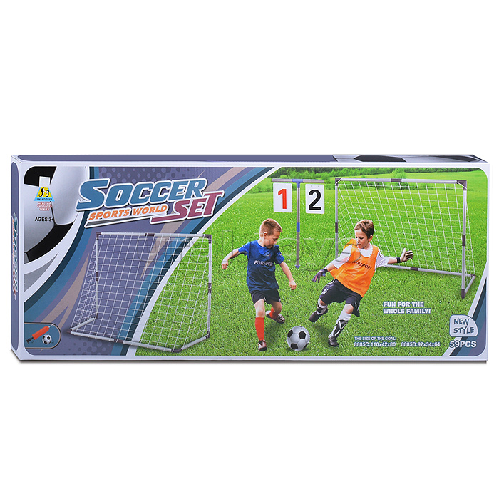 Ворота футбольные "Новичок" 110*42*80см, в коробке